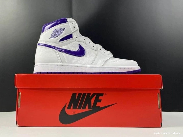 Rep LUCY RETRO CD0461-151 HIGH 1 AIR PURPLE JORDAN COURT 0629
